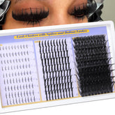 Yawamica volume lash clusters with spikes for bold drama.