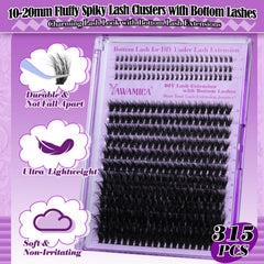 Yawamica wispy cluster lashes in 10-20mm offer versatile DIY styling.