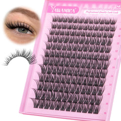 Yawamica Wispy Lash Clusters packaging view for quick at-home styling.