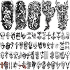 Yazhiji Jesus Christ tattoo provides a subtle spiritual expression.