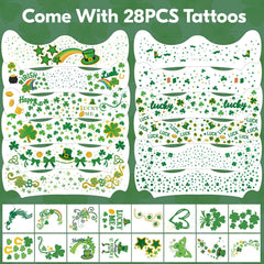 Tatuaje Yazhiji con purpurina arcoíris para estilos festivos