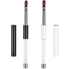 Ycyan oval brush for precise UV gel application and smooth lines