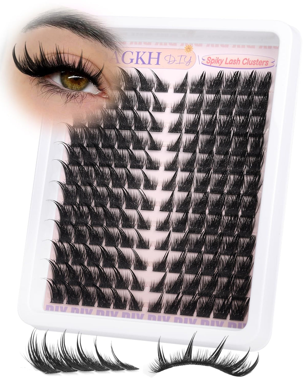 YDAGKH Fox Eye Spikes lashes for a lifted, feline gaze with drama.