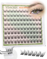 YDAGKH self-adhesive lash clusters 8mm inner corner for subtle definition