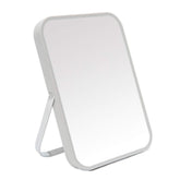 YEAKE 8-Inch folding table mirror with stainless bracket for travel and stability.
