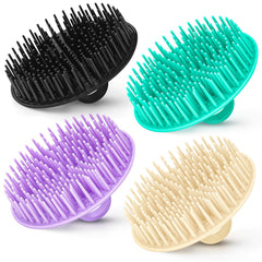 YEALIFE 4-pack scalp exfoliator brush for gentle cleansing and pore stimulation.