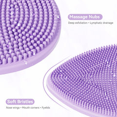 YEALIFE ergonomic-handle silicone scrubber provides comfortable grip during use