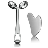 Yeamon Gua Sha tool dual-ended roller for full-face massage.