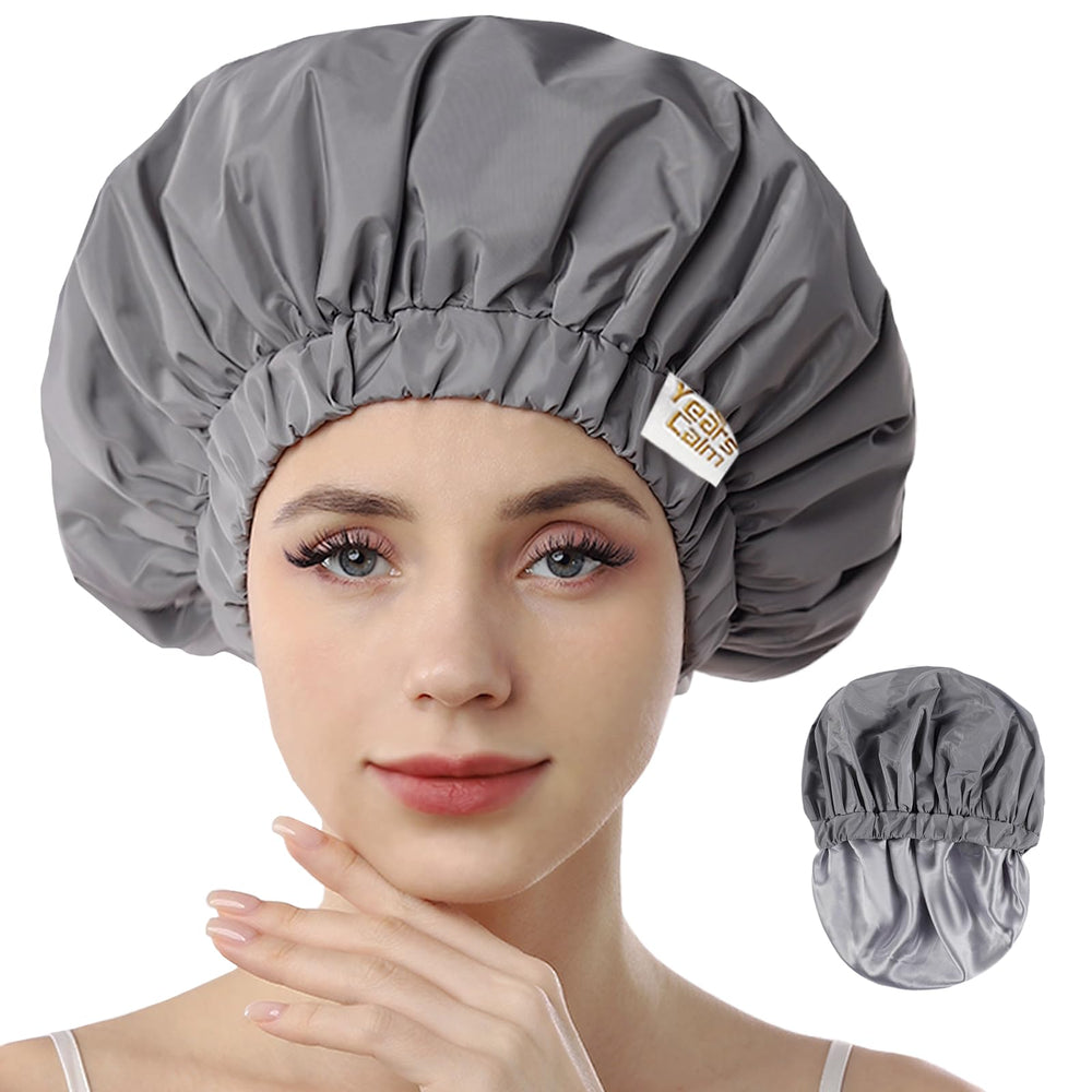 Years Calm gorro-ducha-impermeable-doble-capa protege el peinado