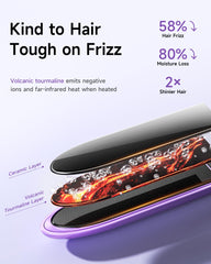 YeCheer dual ionic technology plates reduce frizz for shiny, healthy-looking hair.