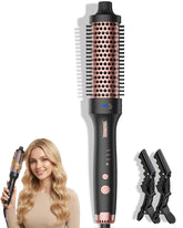 YeCheer Thermal Brush dual ion outlets shown for frizz control and shine