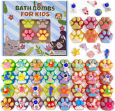 Yekery Paw Bath Bombs front package, a gift-ready set for kids.