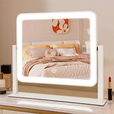 YEKKOPT rechargeable vanity mirror with arc design for compact, elegant upper-body makeup.