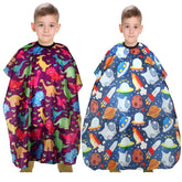 YELEGAI Kids Hair Cutting Cape dinosaur front view for mess-free trims