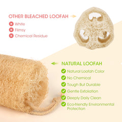 YEMTAL esponja de lufa natural para ducha suave
