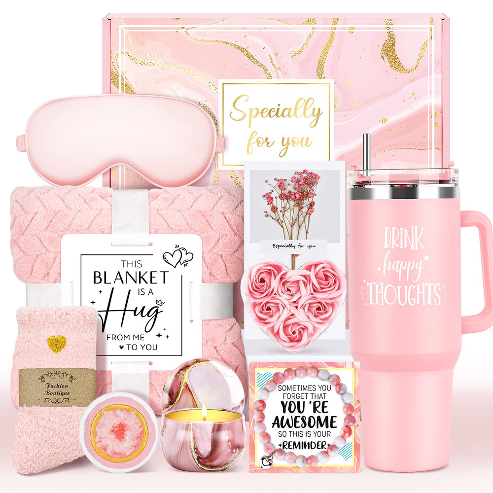 YENCHORN gift basket for women with birthday items, a luxurious unboxing experience