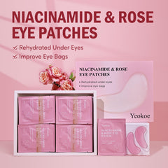 Yeokoe eye patch close-up showing soothing hydration for puffy eyes.