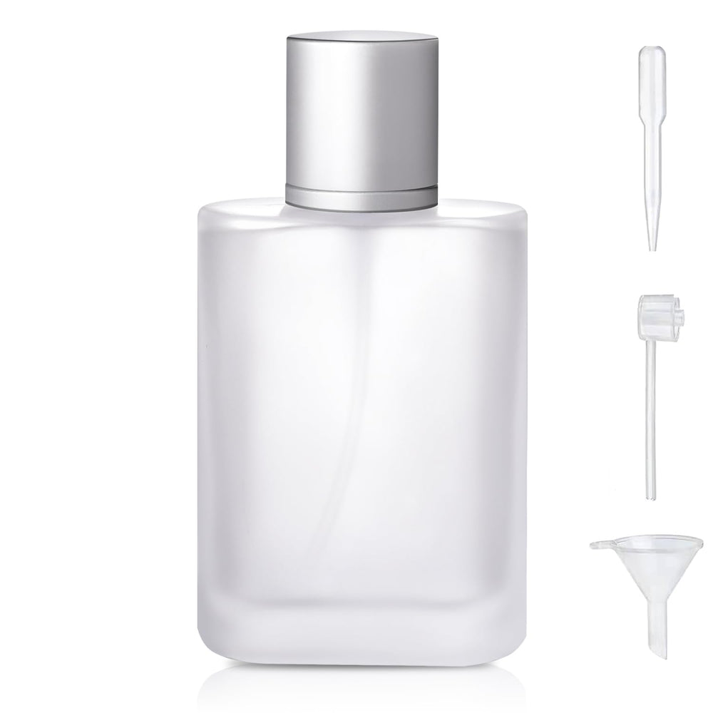 Yerpkefey 100ml frosted glass bottle for refillable perfume on the go