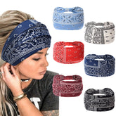 Bandana ancha Yeshan con diseño floral, ideal para turbante cómodo y estilo diario
