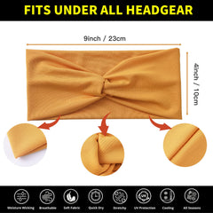 Yeshan stretchy 4 inch wide headbands fit most head sizes for versatile styling.