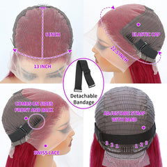 YFFSSJFC 13x6 lace front with breathable Swiss lace for comfort