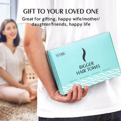 YFONG pink microfiber towel wrap offers gentle anti-frizz care for curls.