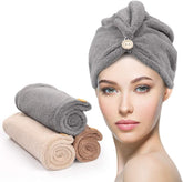 Toalla de microfibra YFONG para secado rápido del cabello