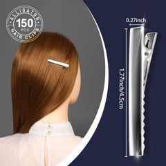YGDZ alligator clips teeth close-up shows secure grip on hair types.