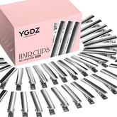 YGDZ alligator hair clips in silver, 150-pack, ideal for daily styling.