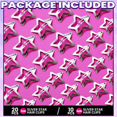 YGDZ star hair clip pack 30 pieces offers versatile stacking for festival looks.