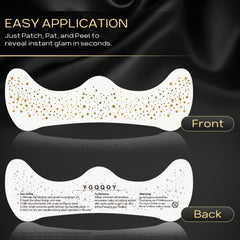 YGQQOY pecas estrella oro en el rostro para un toque glamoroso y duradero.