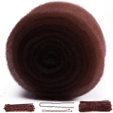 YGQQOY relleno de pelo recogido, añade volumen natural y soporte para peinados duraderos.