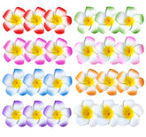 Clip de flores hawaianas YHmall con plumeria, ideal para peinados tropicales en la playa.