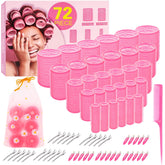 YHOVID 5-size hair rollers set with storage bag for versatile at-home blowouts