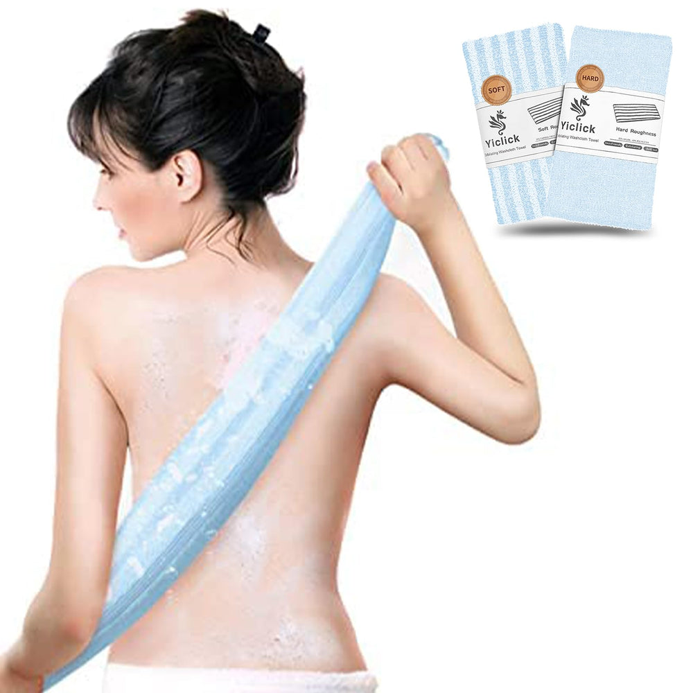 Yiclick back scrubber set for shower – gentle daily cleansing.