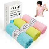 Yiclick conjunto de toallas exfoliantes para una piel suave tras cada ducha