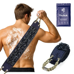 Yiclick exfoliante de espalda para ducha, limpieza suave y efectiva.