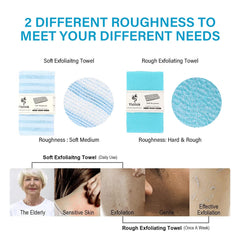 Yiclick exfoliating loofah sponge for thorough exfoliation.