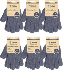 Guantes exfoliantes Yiclick para cuerpo, limpieza profunda y piel suave tras la ducha