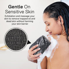 Toalla exfoliante de espalda Yiclick de 39.5 pulgadas para alcanzar zonas difíciles.