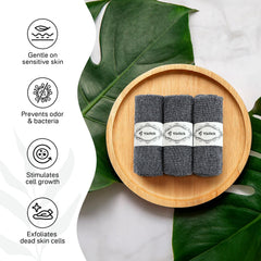 Toalla exfoliante Yiclick para dorso, facilita el alcance en la ducha.