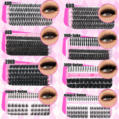 YIDUO Lash Bond and Seal ensures secure cluster wear.