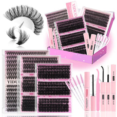 YIDUO Lashes Clusters seven-styles box for versatile daily looks