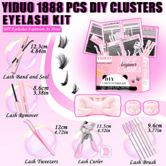 YIDUO Volume Manga Lashes Clusters offer bold, layered definition.