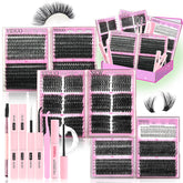 YIDUO six-box lash clusters kit for DIY lash looks