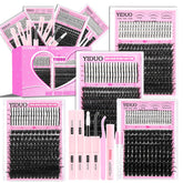 YIDUO Lash Clusters Kit with 960pcs for versatile DIY lash styles at home