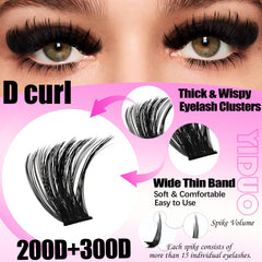 YIDUO mega 12-20mm lashes enable bold manga-style styling