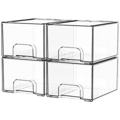 Yieach clear drawer front view for easy organization and access