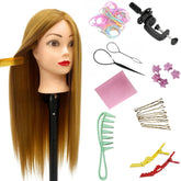 Yiifiulyn mannequin head with long hair ready for braiding practice