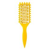 Yingbtr Curl Defining Brush front view highlights ergonomic handle and gentle detangling for curls.